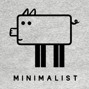 Geometrical, minimalist design for pig fans T-Shirt